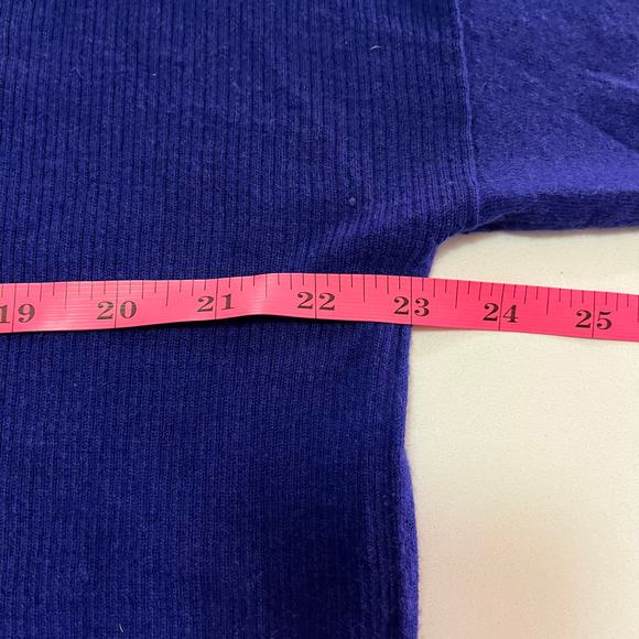 Pure Collection Cashmere Sweater‎ Royal Blue Long Sleeve Knit Size US 8/10 - Picture 4 of 5